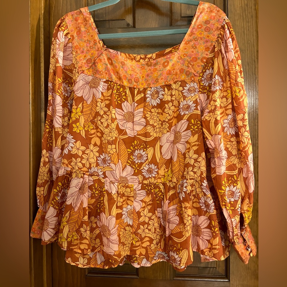 American Eagle Outfitters boho floral top.